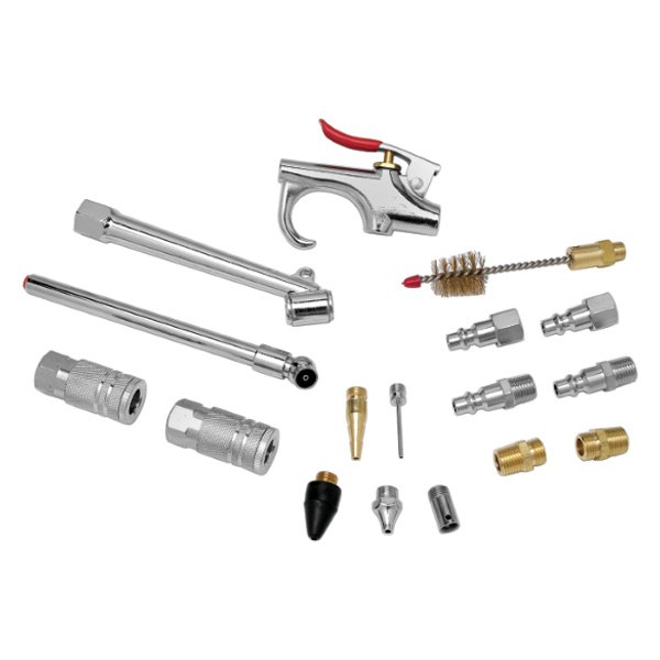 Performance Tool® - 17-Piece Straight Handle Lever Action Blow Gun Kit