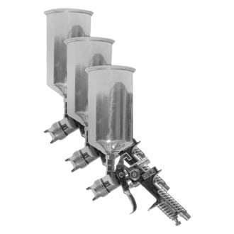Performance Tool® - 3-piece Production HVLP Gravity Feed Spray Gun Set