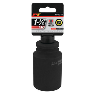 Performance Tool® - 3/4" Drive 1-1/2" 6-Point Deep Impact Socket