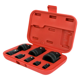 Performance Tool® - 1/4"-1" Drive Friction Ball Impact Adapter Set (8 Pieces)