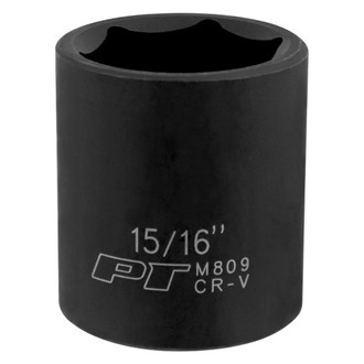 Performance Tool® - 1/2" Drive 15/16" 6-Point Standard Impact Socket