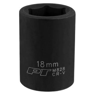 Performance Tool® - 1/2" Drive 18 mm 6-Point Standard Impact Socket