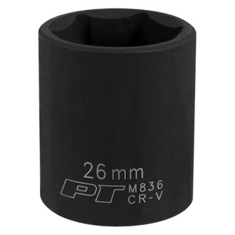 Performance Tool® - 1/2" Drive 26 mm 6-Point Standard Impact Socket
