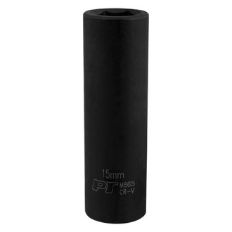 Performance Tool® - 1/2" Drive 15 mm 6-Point Deep Impact Socket