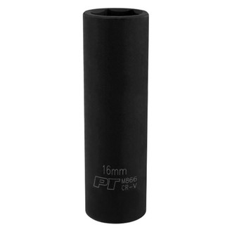 Performance Tool® - 1/2" Drive 16 mm 6-Point Deep Impact Socket