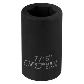Performance Tool® - 3/8" Drive 7/16" 6-Point Standard Impact Socket