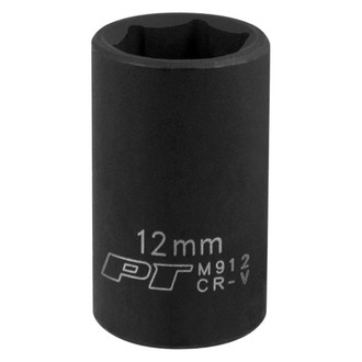 Performance Tool® - 3/8" Drive 12 mm 6-Point Standard Impact Socket