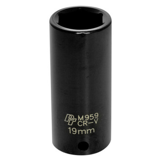 Performance Tool® - 3/8" Drive 19 mm 6-Point Deep Impact Socket