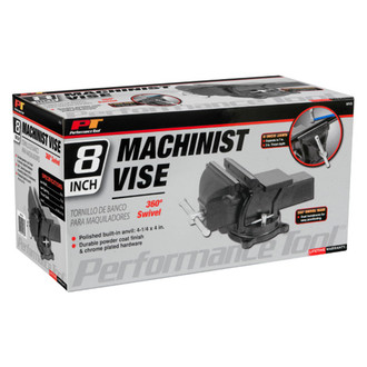 Performance Tool® - 7" Flat Jaws Swivel Base Vise