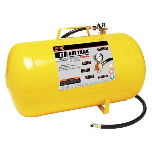 Performance Tool® - 11 gal Horizontal Yellow Air Tank
