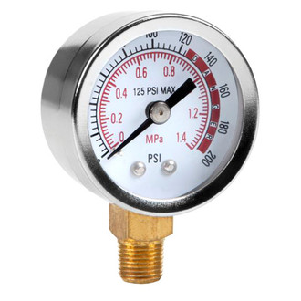 Performance Tool® - 0-200 psi 1/8" Air Tank Back Mount Gauge