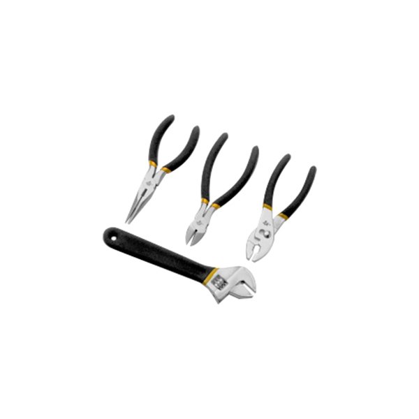 Performance Tool® - Wilmar™ 4-piece 6" to 8" Dipped Handle Mixed Pliers Set