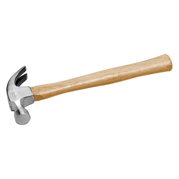Performance Tool® - 16 oz. Wood Handle Smooth Face Curved Claw Hammer