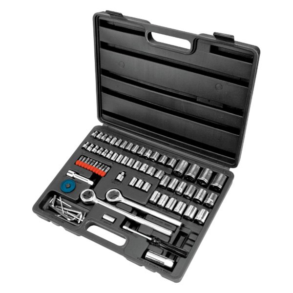 Performance Tool® - Mixed Drive Size 6-Point 8-Point Ratchet and Socket Set, 85 Pieces