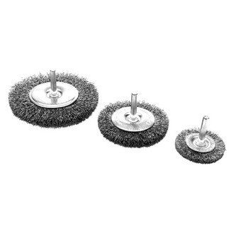 Performance Tool® - 3" Coarse Steel Crimped Wheel Brush