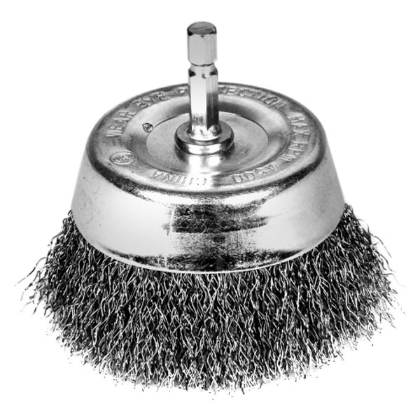 Performance Tool® - 3" Coarse Steel Crimped Cup Brush