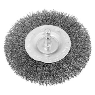 Performance Tool® - 4" Fine Steel Crimped Wheel Brush