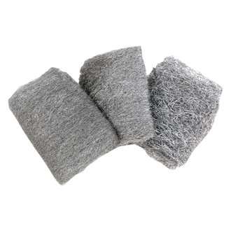 Performance Tool® - 3 Pieces 9.5" H x 4.9" W x 2.4" D Fine/Medium/Coarse Multi Grade Steel Wool Set