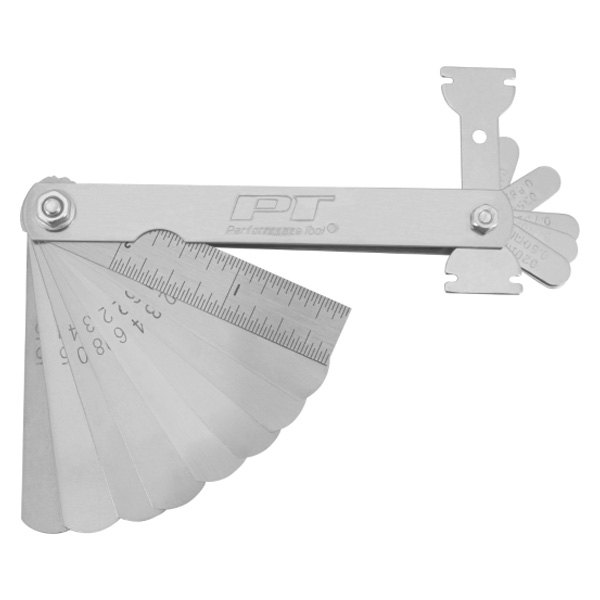 Performance Tool® - 0.002 to 0.04" SAE and Metric Stainless Steel Straight TuneUp Feeler Gauge