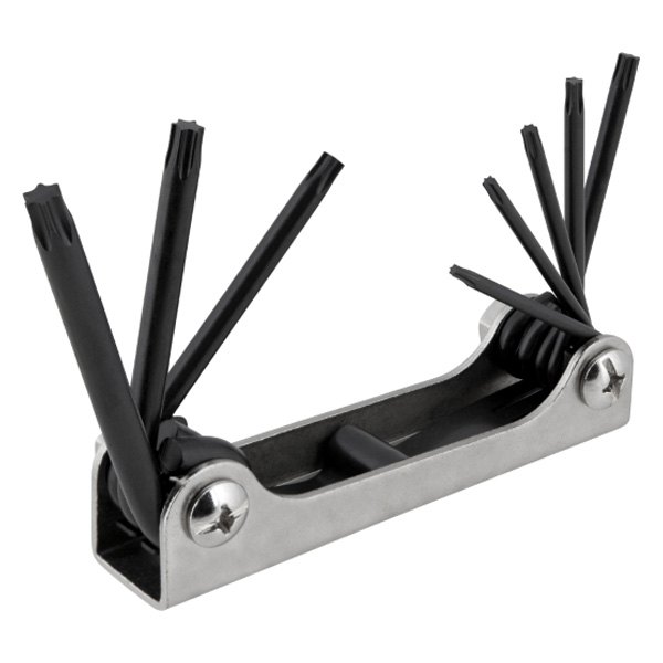 Performance Tool® - 8-Piece T9 to T40 Metal Handle Folding Torx Keys