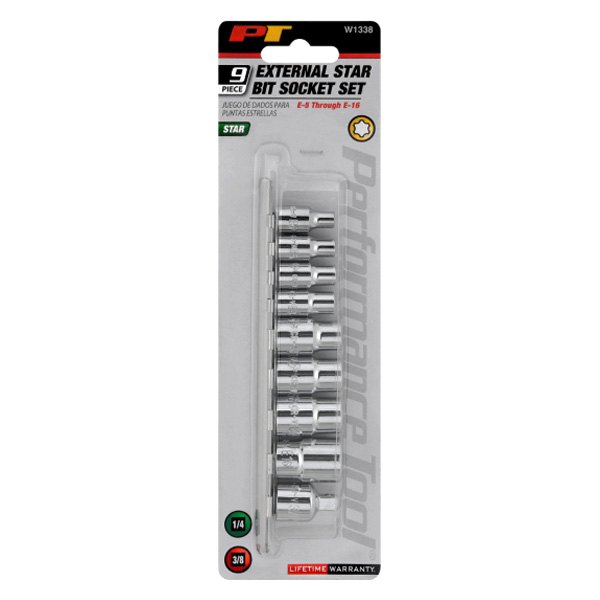 Performance Tool® W1338 - Mixed Drive Size External Torx Socket