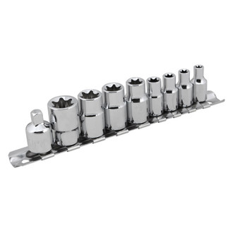 Performance Tool® - Mixed Drive Size External Torx Socket Set 9 Pieces