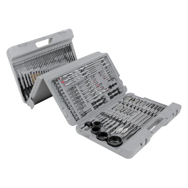 Performance Tool® - 204-Piece Drill & Driver Bit Set with Four Panel Case Folds