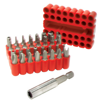 Performance Tool® - Security Bit Set with Bit Holder (33 Pieces)