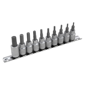 Performance Tool® - 3/8" Drive SAE Hex Bit Socket Set 10 Pieces