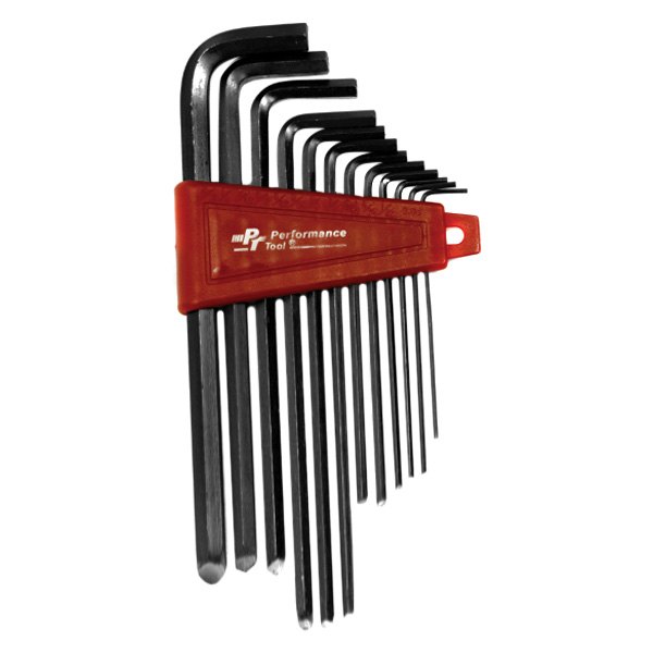 Performance Tool® - 12-Piece 0.05" to 5/16" SAE Long Arm Hex Key Set