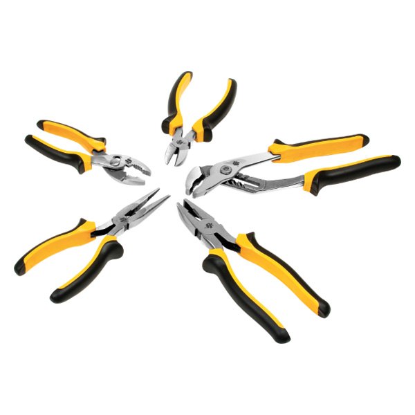 Performance Tool® - 5-piece 6" to 10" Multi-Material Handle Mixed Pliers Set