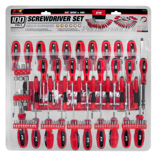 Performance Tool® W1721 - 100-piece Multi Material Handle Magnetic