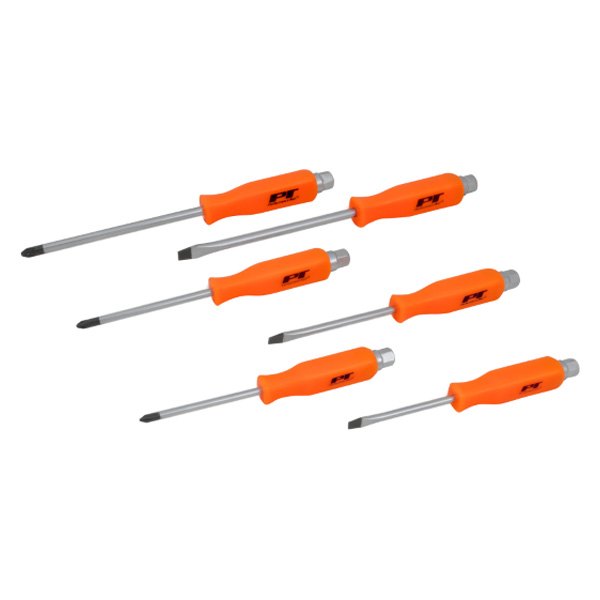 Performance Tool® - 6-piece Dipped Handle Strike Cap Magnetic Phillips/Slotted Mixed Screwdriver Set