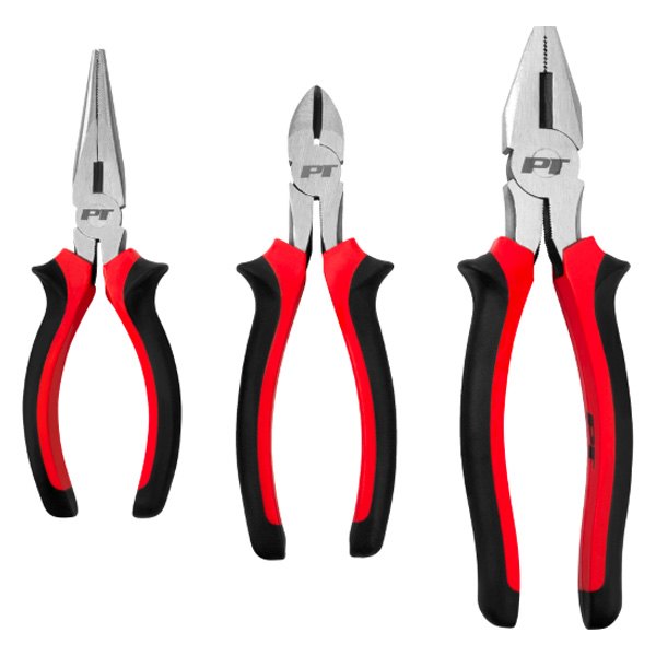 Performance Tool® - 3-piece 6" to 8" Multi-Material Handle Mixed Pliers Set