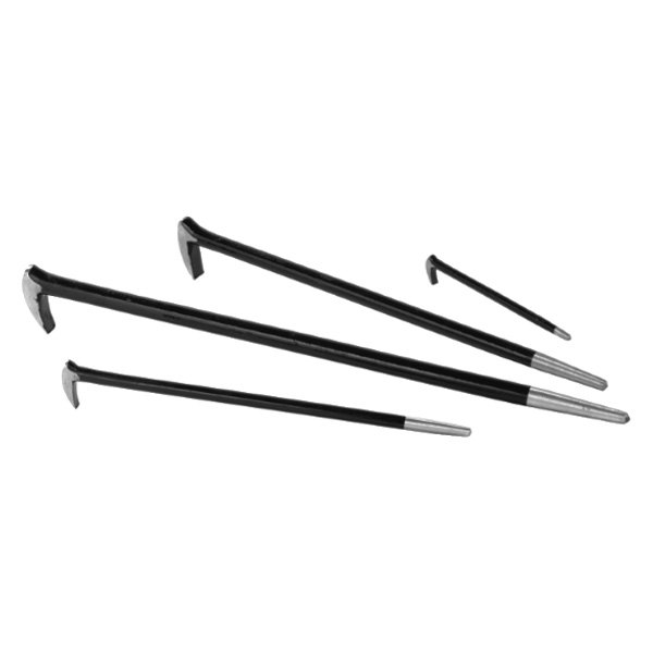 Performance Tool® - 4-piece 6" to 20" Lady Foot End Rolling Head Pry Bar Set