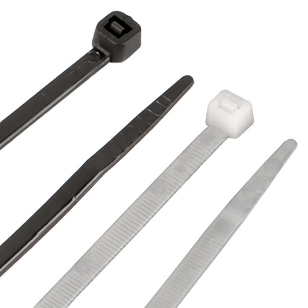 Performance Tool® - 25" x 175 lb Nylon Black and White Cable Ties