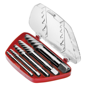 Performance Tool® - 5-piece 3/32" to 5/8" Square Shank Spiral Flute Screw Extractor Set