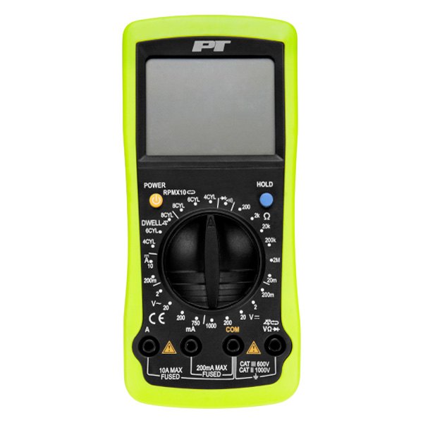 Performance Tool® - Profesional Multimeter (AC/DC Voltage, DC Current, Resistance, Dwell Angle)