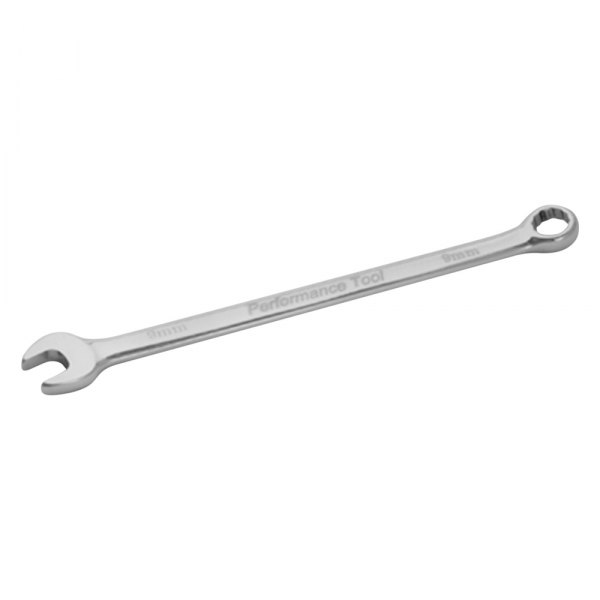 Performance Tool® - 9 mm 12-Point Angled Head Extended Nickel Chrome Combination Wrench