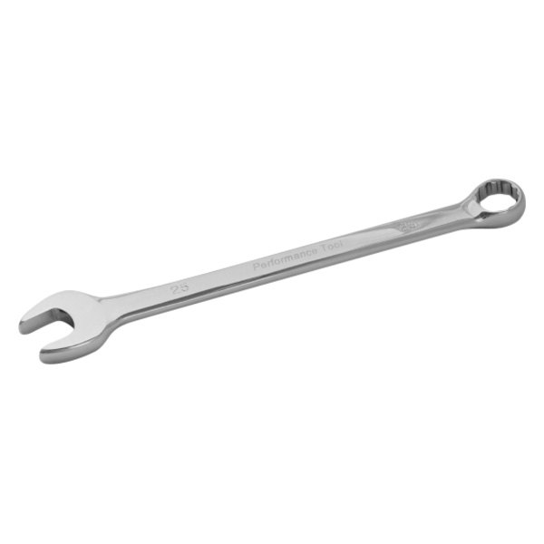 Performance Tool® - 25 mm 12-Point Angled Head Extended Nickel Chrome Combination Wrench