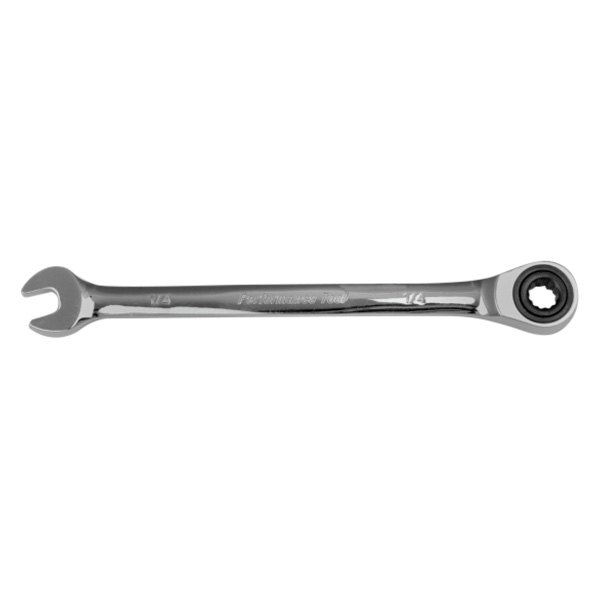 Performance Tool® - 1/4" 12-Point Straight Head 100-Teeth Ratcheting Combination Wrench