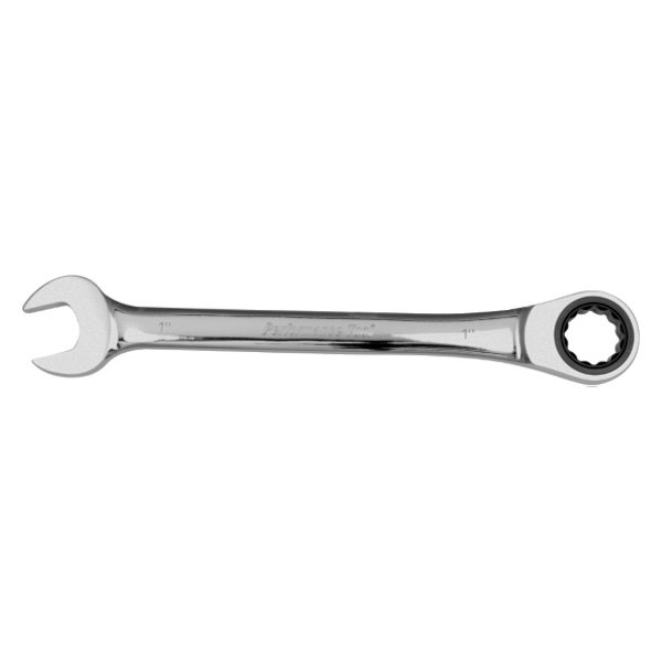 Performance Tool® - 1" 12-Point Straight Head 100-Teeth Ratcheting Combination Wrench