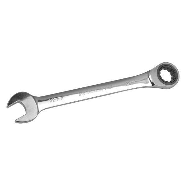 Performance Tool® - 22 mm 12-Point Straight Head 100-Teeth Ratcheting Combination Wrench