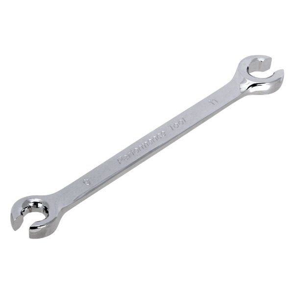 Performance Tool® - 9 x 11 mm 6-Point Nickel Chrome Angled Double End Flare Nut Wrench