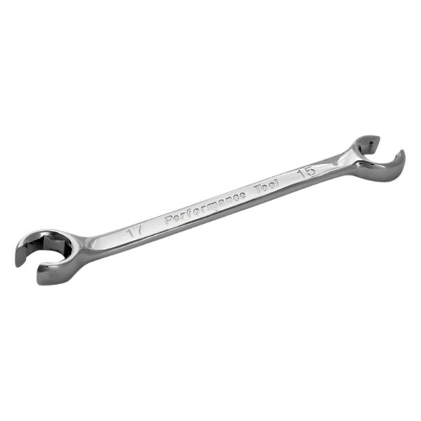 Performance Tool® - 15 x 17 mm 6-Point Nickel Chrome Angled Double End Flare Nut Wrench