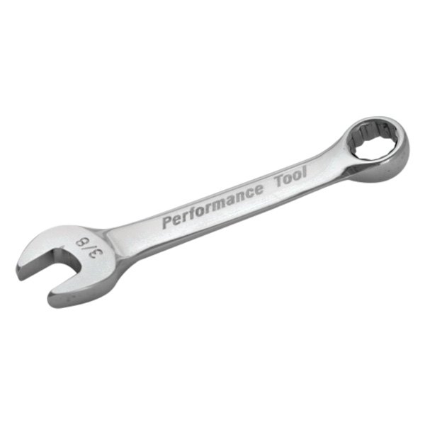 Performance Tool® - 3/8" 12-Point Angled Head Stubby Combination Wrench