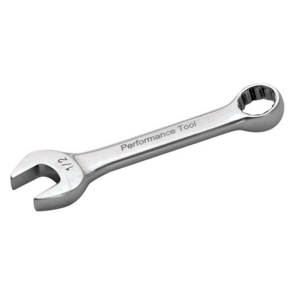 Performance Tool® - 1/2" 12-Point Angled Head Stubby Combination Wrench