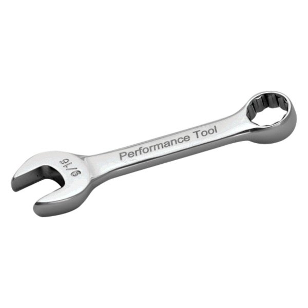 Performance Tool® - 9/16" 12-Point Angled Head Stubby Combination Wrench