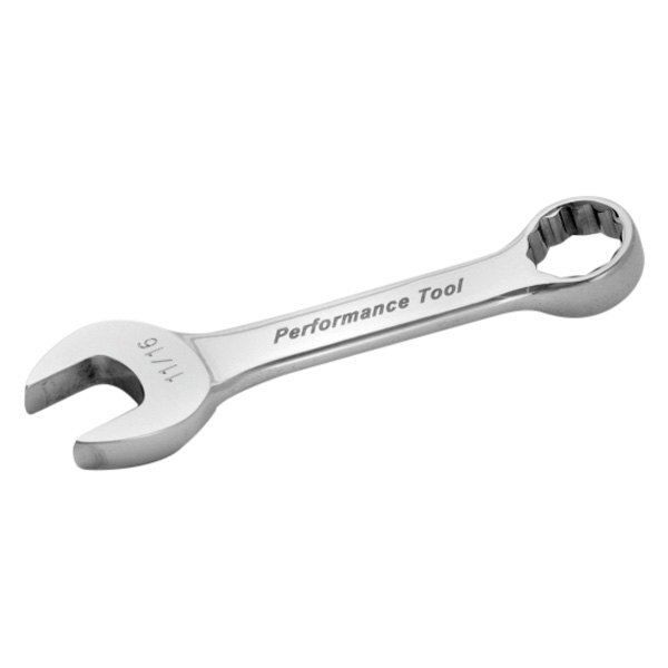 Performance Tool® - 11/16" 12-Point Angled Head Stubby Combination Wrench