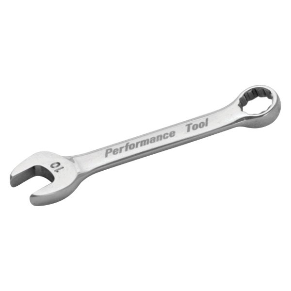 Performance Tool® - 10 mm 12-Point Angled Head Stubby Combination Wrench